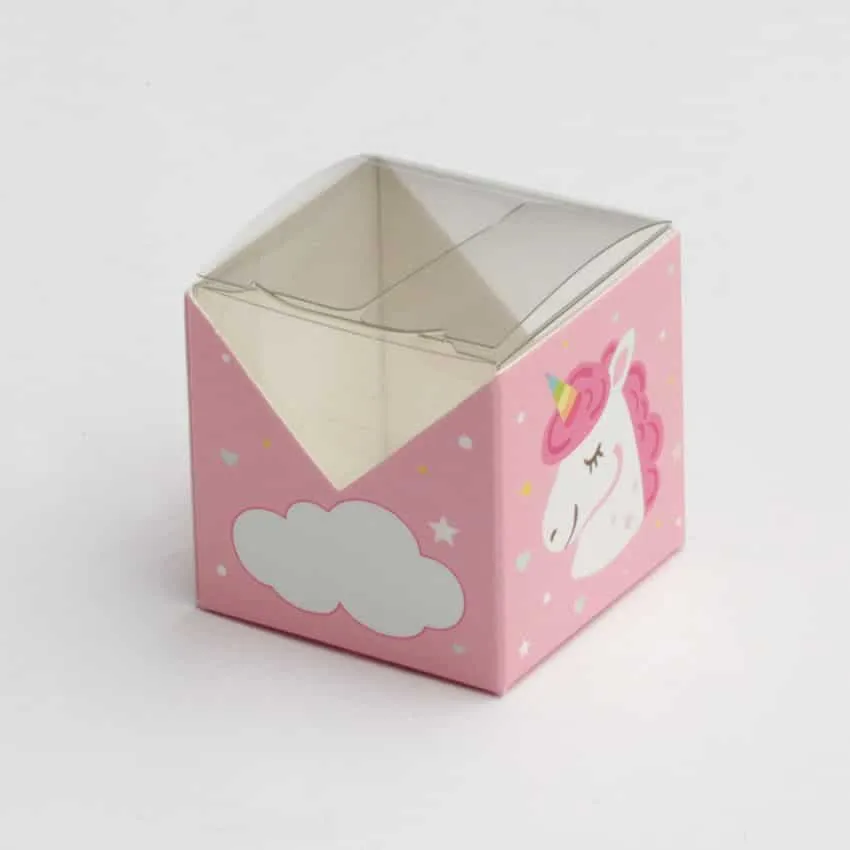 Boite à dragées Licorne-Rose – Alizée – Lot de 10