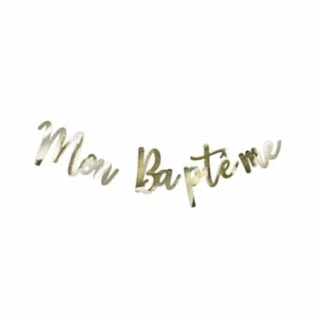 Guirlande « Mon Baptême » – Or