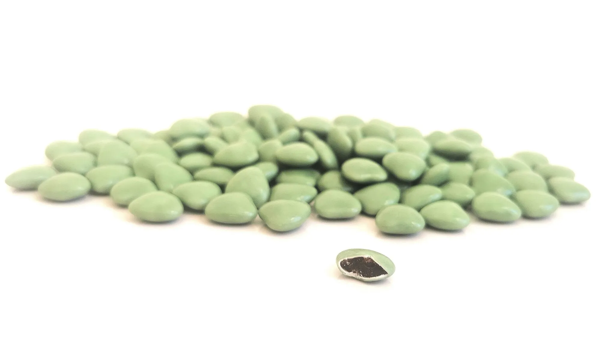 Dragées cœur – Vert eucalyptus – Majesty – 500 g