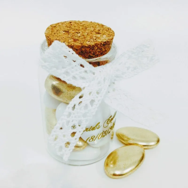 Pot à dragées en verre avec bouchon liège – Petit Modèle – Image 2