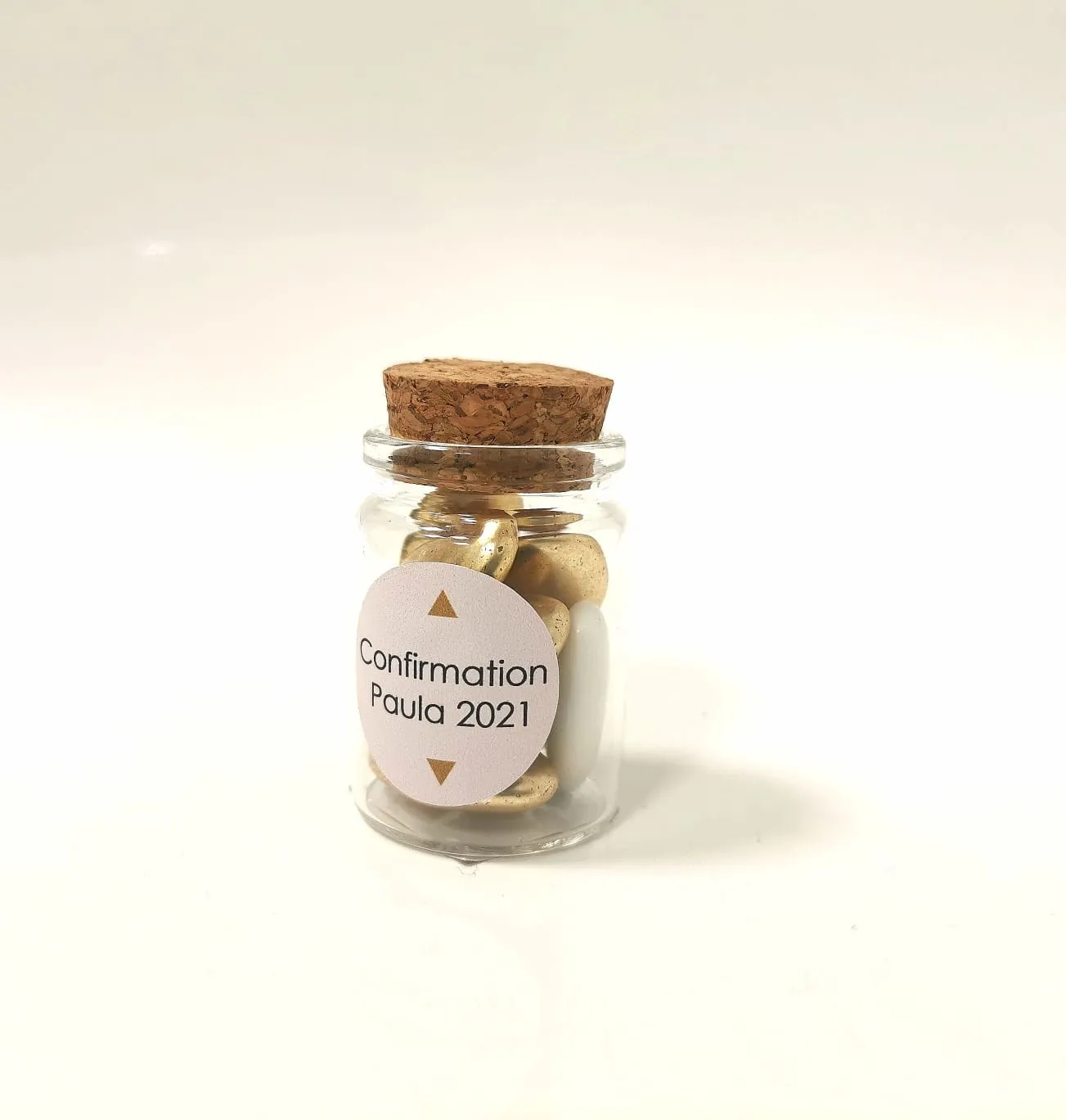 Pot à dragées en verre avec bouchon liège – Petit Modèle