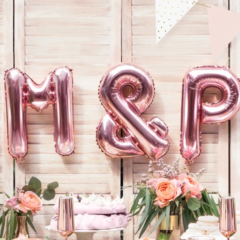 Ballon Symbole « & » – Rose Gold – Image 2