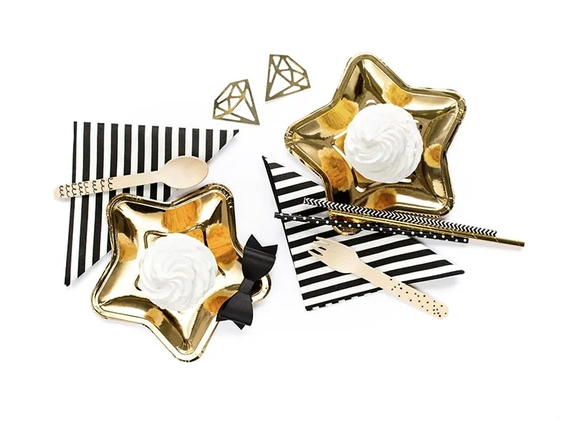 Couverts en bois – Motifs noirs – Lot de 18 – Image 3
