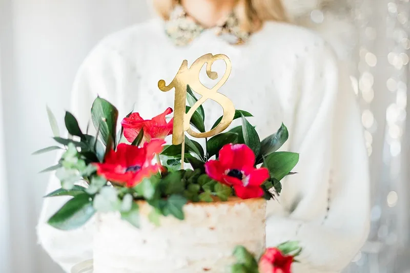 Cake topper – 18 ans – Or
