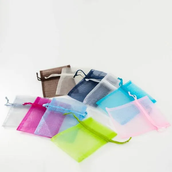 Sac à dragées organza – Corail – Lot de 10 – Image 2
