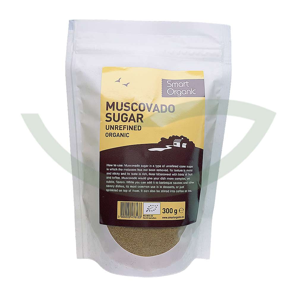 Sucre de canne Muscovado – 300g – Smart Organic