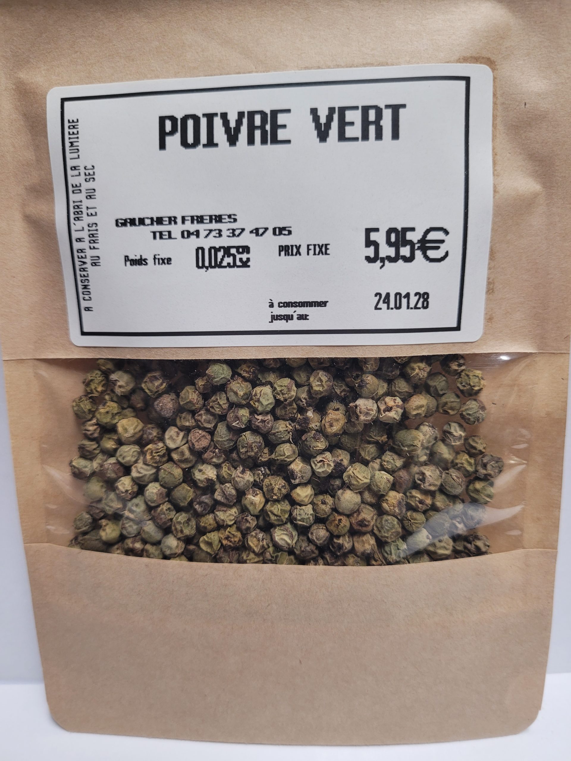 POIVRE VERT DÉSHYDRATE, TORRIFIE, LYOPHILISE 25g net – Image 4
